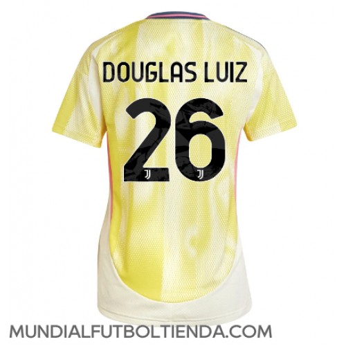 Camiseta Juventus Douglas Luiz #26 Segunda Equipación Replica 2024-25 para mujer mangas cortas